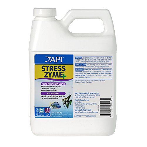 API Stress Zyme Reinigungslösung für Süß- und Salzwasseraquarien, Weiß API Stress Zyme Reinigungslösung für Süß- und Salzwasseraquarien, Weiß von API