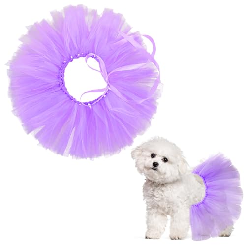 Lila Hunde-Tüll-Tutu für kleine, große, mittelgroße Hunde, süßes Hundekostüm, Rock, Kleider, Welpen-Outfits für Geburtstag, Hochzeit, Party, Foto-Requisite Lila Hunde-Tüll-Tutu für kleine, große, mittelgroße Hunde, süßes Hundekostüm, Rock, Kleider, Welpen-Outfits für Geburtstag, Hochzeit, Party, Foto-Requisite von APLZGMG