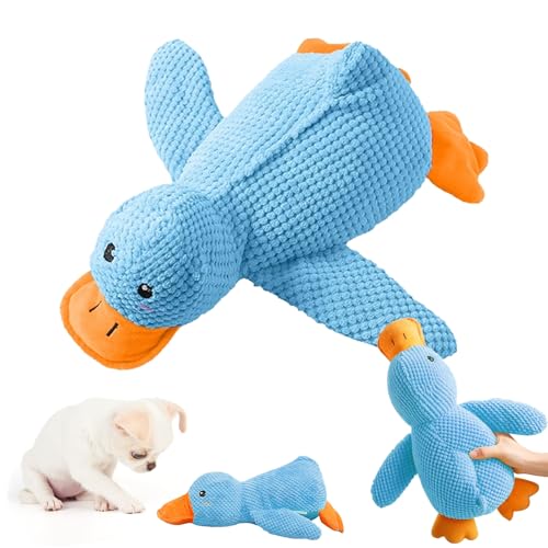 APODESS Anti Stress Ente Hund,Hundespielzeug Anti Stress Ente für Hunde Spielzeug Hund Interaktives Hundespielzeug für Kleine, Mittlere, Große Hunde (Blau) von APODESS