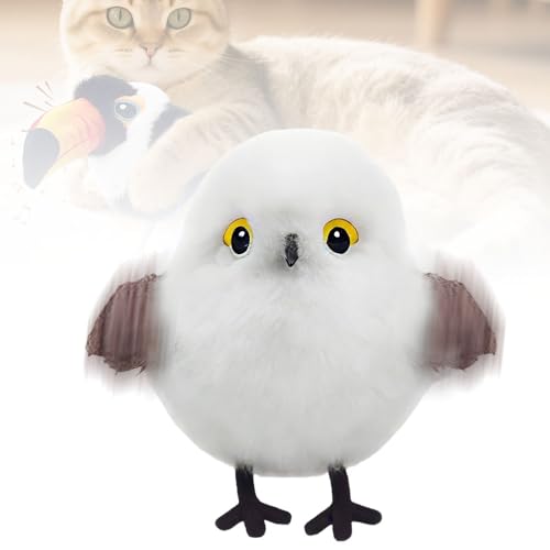 APODESS Katzenspielzeug,2025 Neu Katzenspielzeug Vogel Elektrisch Flatternder Vogel Intelligentes Katzen Spielzeug mit realistischen Bewegungen (#02) von APODESS