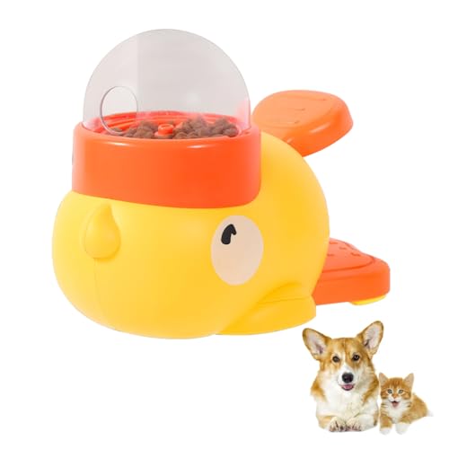 Entenform Hund Slow Feeder,2 in 1 Slow Feeder und Hund Spielzeug Interaktives Spielzeug Haustier Leckerlis Futterspender für kleine & mittelgroße Hunde und Katzen von APODESS