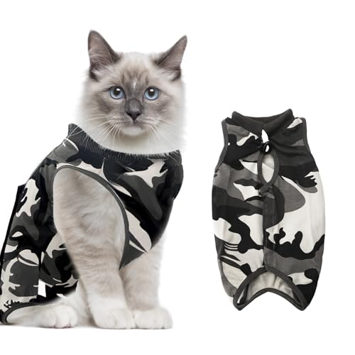 APOMOONS Katzen-Operationsanzug, Genesungsanzug für Katzen, nach Operationen, Body nach Operationen, Einteiler, Anti-Leck-Weste, Shirt für Bauchwunden APOMOONS Katzen-Operationsanzug, Genesungsanzug für Katzen, nach Operationen, Body nach Operationen, Einteiler, Anti-Leck-Weste, Shirt für Bauchwunden von APOMOONS