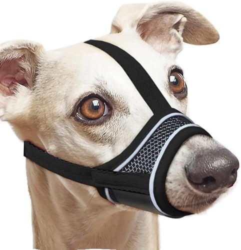 APOMOONS Maulkorb Kleine Hunde Nylon Giftköderschutz Hund mit Haustierkamm, Fressschutz Hund Giftköder Maulkorb Dog Muzzle, Verhindern Sie Möbelschäden, Bellen, Beißen(S) von APOMOONS