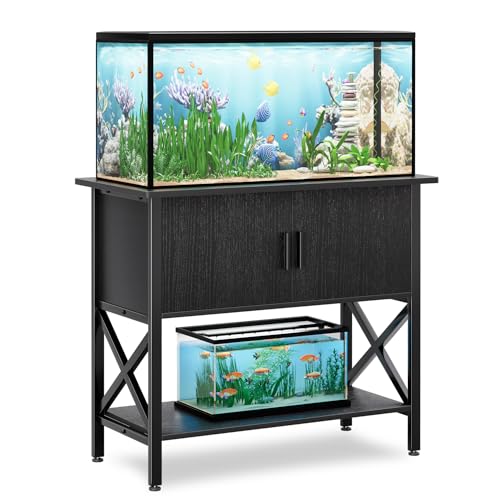 APPOLYN Aquariumständer mit Schrank, Aufbewahrung für Terrarien, Zubehör, Metall-Schildkröte, Reptilien-Tankständer, 93 x 48 cm (L x B) von APPOLYN