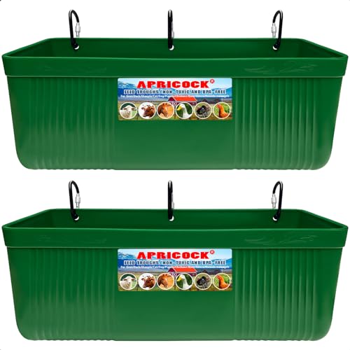 APRICOCK Großer Futtertrog und Wassereimer mit Clips, für große Ziegen, Hühner, Enten, Rinder, Schafe, Hunde, Schweine, Hirsche, Kamele, Truthähne, Strauß, Alpakas, Perlhuhn, Ziege, Zubehör, 10 Liter APRICOCK Großer Futtertrog und Wassereimer mit Clips, für große Ziegen, Hühner, Enten, Rinder, Schafe, Hunde, Schweine, Hirsche, Kamele, Truthähne, Strauß, Alpakas, Perlhuhn, Ziege, Zubehör, 10 Liter von APRICOCK