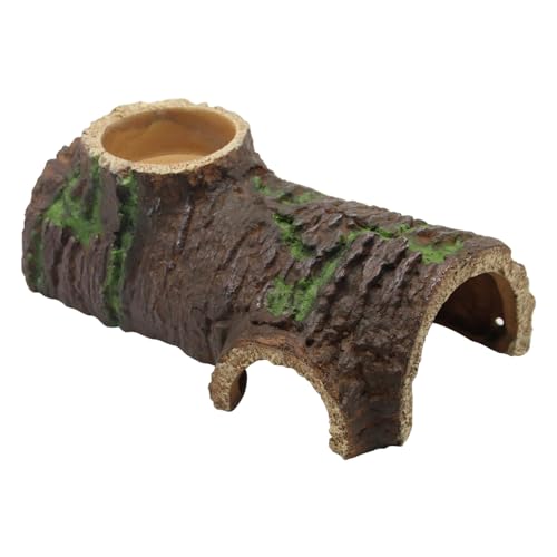 2-in-1 Reptilienversteck-Höhle und Reptilien-Wasser-/Futternapf, grün leuchtet im Dunkeln, Schildkröten-Sonnen-Plattform, Lebensraum, Versteckhöhle, Klettertank, Aquarium-Ornament für Eidechsen, 2-in-1 Reptilienversteck-Höhle und Reptilien-Wasser-/Futternapf, grün leuchtet im Dunkeln, Schildkröten-Sonnen-Plattform, Lebensraum, Versteckhöhle, Klettertank, Aquarium-Ornament für Eidechsen, von APlayfulBee