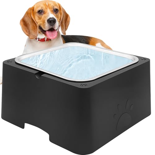 Wasserspender für große Hunde, 4 l, großer Wasserspender mit integriertem Edelstahlnapf, leicht zu reinigen und zu demontieren, für den Innen- und Außenbereich für Haustiere und Hunde, Katzen, Huhn Wasserspender für große Hunde, 4 l, großer Wasserspender mit integriertem Edelstahlnapf, leicht zu reinigen und zu demontieren, für den Innen- und Außenbereich für Haustiere und Hunde, Katzen, Huhn von APlayfulBee