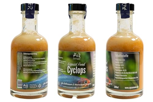 AquaOwner Liquid Food Cyclops (500ml) Fischfutter Korallenfutter für Süßwasser & Meerwasser von AQ AQUAOWNER
