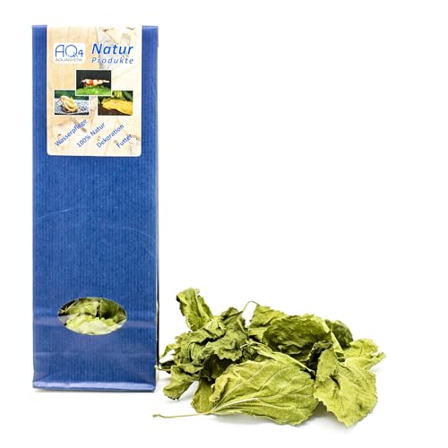 AQ4Aquaristik Maulbeerbaumblätter - 5g Maulbeerbaumlaub - getrocknet - hervorragendes Futter für Zwerggarnelen, Naturprodukt von AQ4Aquaristik