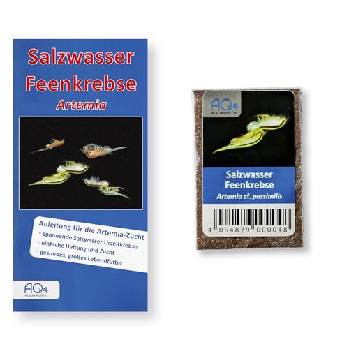 AQ4Aquaristik Salzwasser Feenkrebse - Artemia - Eier - mit Anleitung, Artemia cf. persimilis von AQ4Aquaristik