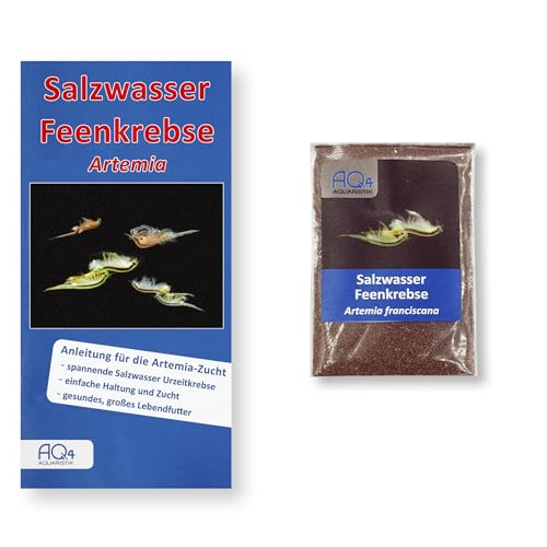 AQ4Aquaristik Salzwasser Feenkrebse - Artemia - Eier - mit Anleitung, Artemia franciscana von AQ4Aquaristik