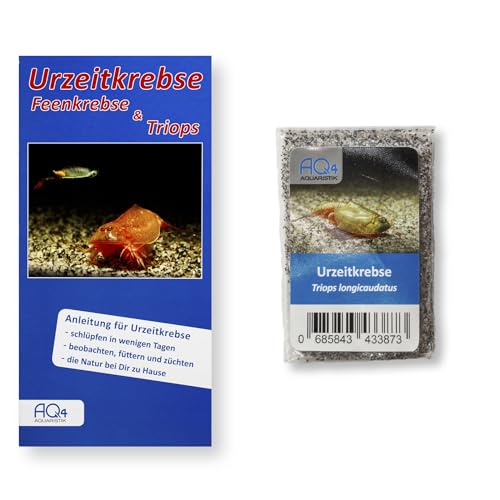 AQ4Aquaristik Triops longicaudatus Urzeitkrebse Eier (Zuchtansatz im Sand) mit Anleitung von AQ4Aquaristik