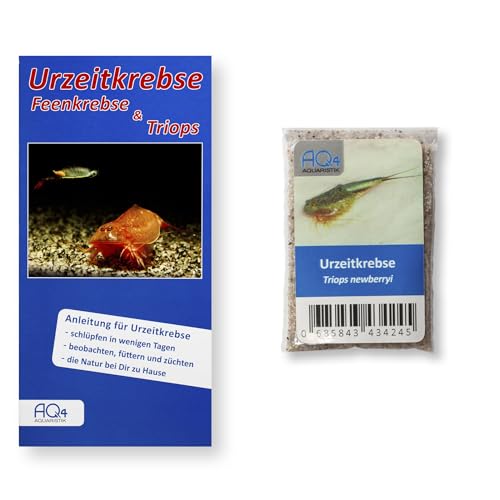 AQ4Aquaristik Triops newberryi - ca. 100 Urzeitkrebse Eier - mit Anleitung - RARITÄT von AQ4Aquaristik