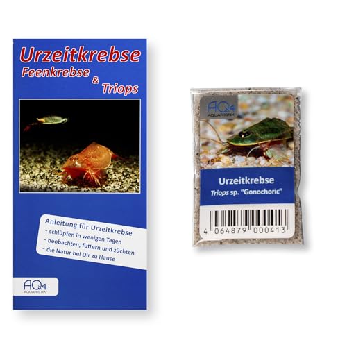 AQ4Aquaristik Triops sp. Gonochoric RARITÄT - Urzeitkrebse Eier - Zuchtansatz mit Anleitung von AQ4Aquaristik