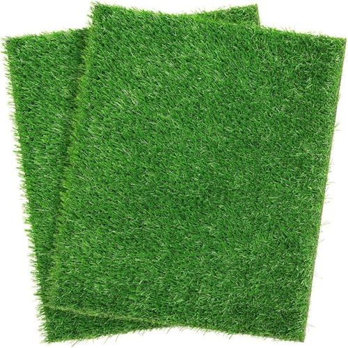 2 Stück Hundeklo Rasen, Kunstrasen-Trainingsmatten, Hundeklo für Zuhause, Training Pee Pads, Outdoor Ideal für Wohnung & Balkon (B,47 * 38 cm) von AQCQDQ
