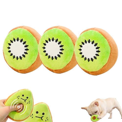 AQCQDQ 3 Stück Hundespielzeug, Avocado Kuscheltier Plüschtiere Für Große Hunde, Interaktives Hunde Kuscheltier Hundespielzeug Quietschendes Und Unzerstörbar Für Große Kleine Und Mittel (#A) von AQCQDQ