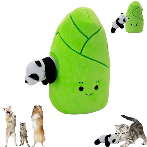 AQCQDQ Hundespielzeug Große Hunde Tauziehen Plüschtiere, Panda Bambussprossen Figur Unzerstörbares Unzerstörbar Interaktives Antistressente Kauspielzeug Für Große Kleine Und Mittel (1pc) von AQCQDQ