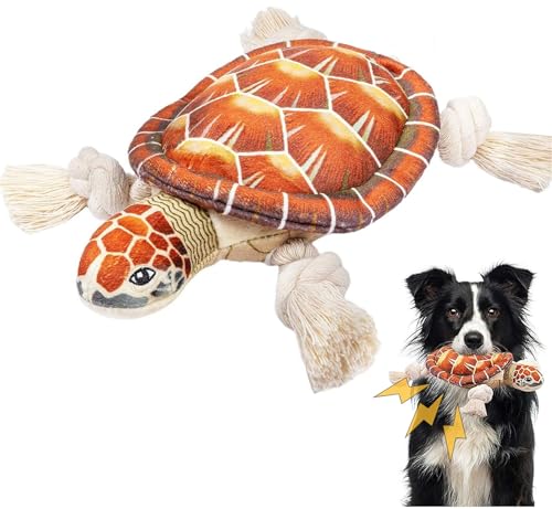 AQCQDQ Hundespielzeug Quietschend, Schildkröte Kuscheltier Für Hunde Squeak Plüsch Seilspielzeug Lustige Spielzeug Mit Niedlich Plüsch Schildkröte Muster Für Welpen Kleine, Mittelgroße Hunde (Rot) AQCQDQ Hundespielzeug Quietschend, Schildkröte Kuscheltier Für Hunde Squeak Plüsch Seilspielzeug Lustige Spielzeug Mit Niedlich Plüsch Schildkröte Muster Für Welpen Kleine, Mittelgroße Hunde (Rot) von AQCQDQ