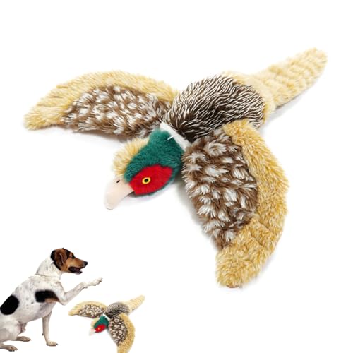 AQCQDQ Hundespielzeug Quietschend Unzerstörbar, Hund Kaut Auf Spielzeug-Ente, Welpenspielzeug Anti Stress Realistisch Ente Für Hunde, Robustes Beschäftigung Kauspielzeug Mittelgroße (#B) von AQCQDQ