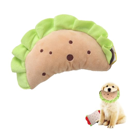 AQCQDQ Hundespielzeug Quietschend Unzerstörbar, Interaktives Quietschendes Hundekuscheltiere Kauspielzeug Welpe, Beschäftigung Welpenspielzeug Hund Geburtstag Geschenk (Knödel) von AQCQDQ