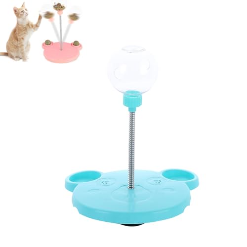 AQCQDQ Leckerli-Ball Als Futterspender Für Haustiere, Leckerli-Spender Für Haustiere, Wackel-Leckerli-Spielzeug Für Hunde, Leckerli-Spender Für Katzen, Lustiges Spielzeug Zum Necken (1,Blau) von AQCQDQ
