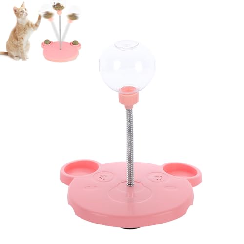 AQCQDQ Leckerli-Ball Als Futterspender Für Haustiere, Leckerli-Spender Für Haustiere, Wackel-Leckerli-Spielzeug Für Hunde, Leckerli-Spender Für Katzen, Lustiges Spielzeug Zum Necken (1,Rot) von AQCQDQ