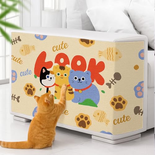 Katze Kratzschutz, Kratzschutz Sofa Katze, Kratzmatte Selbstklebend, Katze Kratzschutzfolie, für Katze Bäume, Möbel, Kratzbäume und Couch Schutz (B,50 * 80 cm) von AQCQDQ