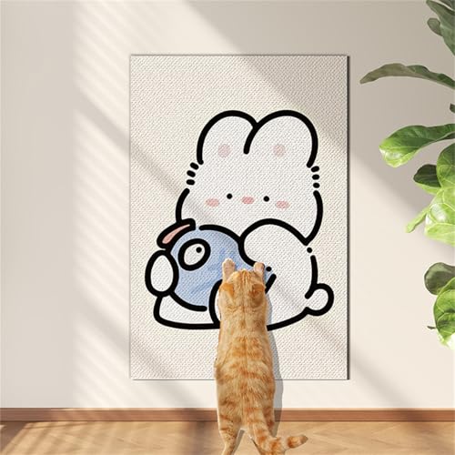 Kratzschutz Sofa Katze, Kratzmatte für Katzen, Kratzfolie Katzen Selbstklebend, AntiKratz Tape für Möbel Couch Sofa Wand Tür Schutz (A,50 * 80 cm) von AQCQDQ