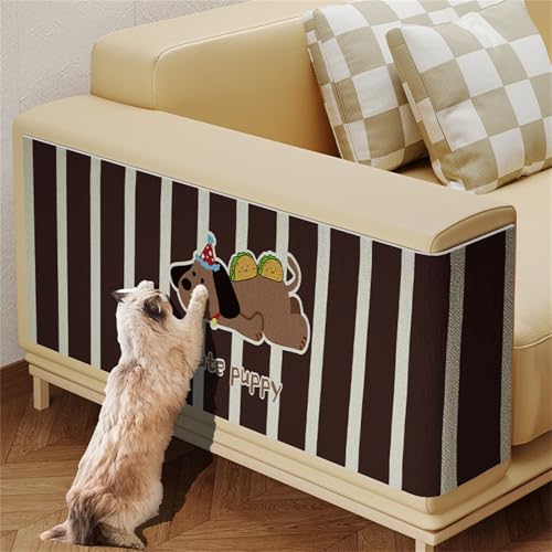 Kratzschutz Sofa Katze, Selbstklebend Kratzmatte Katze, DIY Kratzbrett, Wandschutzfolie, für Schützt Teppiche Sofa Möbelschutz (B,100 * 40 cm) von AQCQDQ