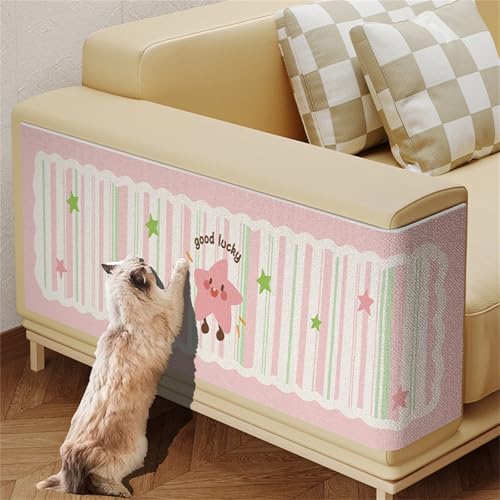 Kratzschutz Sofa Katze, Selbstklebend Kratzmatte Katze, DIY Kratzbrett, Wandschutzfolie, für Schützt Teppiche Sofa Möbelschutz (C,100 * 40 cm) von AQCQDQ
