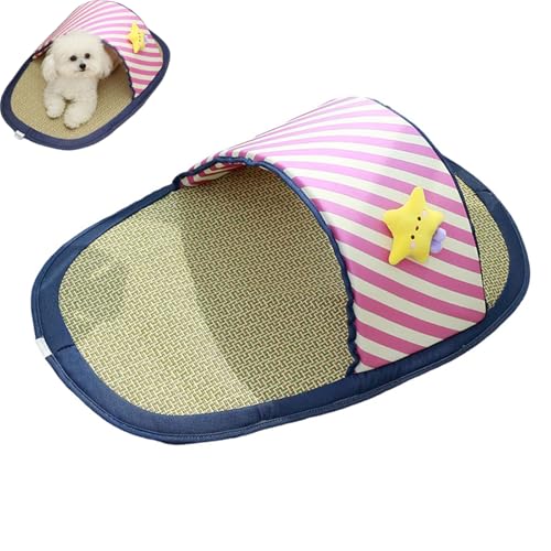 Kühlmatte Für Den Sommer, Erfrischende Rattan Haustier Kühldecke Für Hunde Und Katzen, Waschbares Hundematte Kühlkissen Hundekühlmatte Selbstkühlend Abrieb und Bissfest Natürliche Kühlung (70x45 cm) Kühlmatte Für Den Sommer, Erfrischende Rattan Haustier Kühldecke Für Hunde Und Katzen, Waschbares Hundematte Kühlkissen Hundekühlmatte Selbstkühlend Abrieb und Bissfest Natürliche Kühlung (70x45 cm) von AQCQDQ
