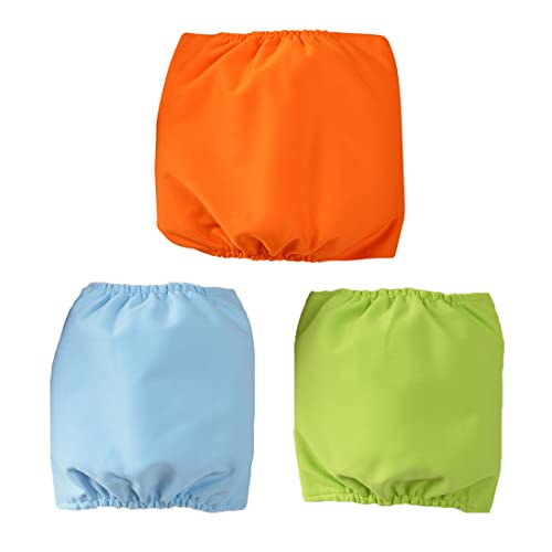 Waschbare Windeln für männliche Hunde, 3er-Pack, Größe XL, Blau/Grün/Orange von AQH