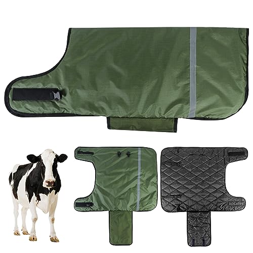 Wadendecke, Pferdedecke, verdickte warme Wadenbekleidung, Wadenbekleidung, warmes Artefakt, Kalb, kalte Kleidung, Wadenhalt, warme Kleidung, Pferdedecke für Rinder, Grün, 2 Stück Wadendecke, Pferdedecke, verdickte warme Wadenbekleidung, Wadenbekleidung, warmes Artefakt, Kalb, kalte Kleidung, Wadenhalt, warme Kleidung, Pferdedecke für Rinder, Grün, 2 Stück von AQINGR