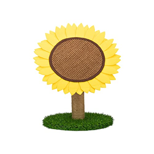 AQPET Sunflower Kratzbaum Sonnenblume 50 cm mit Katzenbaum Baum Spielplatz Kratzbaum für Katzen Gelb AQPET Sunflower Kratzbaum Sonnenblume 50 cm mit Katzenbaum Baum Spielplatz Kratzbaum für Katzen Gelb von AQPET