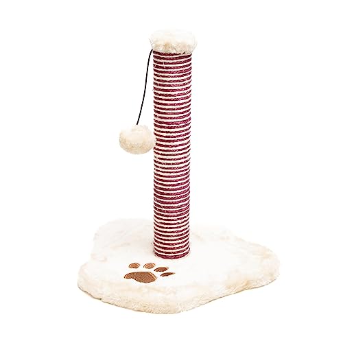 Aqpet Kratzbaum für Katzen, Spielbaum, Katzenbaum, mit Kugel, 39 cm, Farbe Beige Aqpet Kratzbaum für Katzen, Spielbaum, Katzenbaum, mit Kugel, 39 cm, Farbe Beige von AQPET