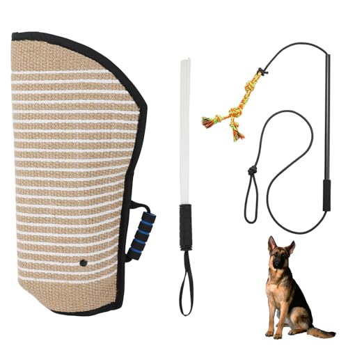 AQQHSAIN Hundebeiß-Trainingsset Langlebig Hund Bissärmel Schutz Arm Professionelle Hunde Trainingsgeräte Schutz für Beißkissen Zerrspielzeug Trainingsstab AQQHSAIN Hundebeiß-Trainingsset Langlebig Hund Bissärmel Schutz Arm Professionelle Hunde Trainingsgeräte Schutz für Beißkissen Zerrspielzeug Trainingsstab von AQQHSAIN