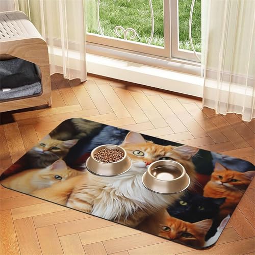 Futternapfmatte für Hundenäpfe und Wassernapf, rutschfest, saugfähig, für Katzen, Tiernahrung, Matte für Böden, keine Flecken, Wassernapf-Matte, 30 x 45 cm Futternapfmatte für Hundenäpfe und Wassernapf, rutschfest, saugfähig, für Katzen, Tiernahrung, Matte für Böden, keine Flecken, Wassernapf-Matte, 30 x 45 cm von AQRJKHD