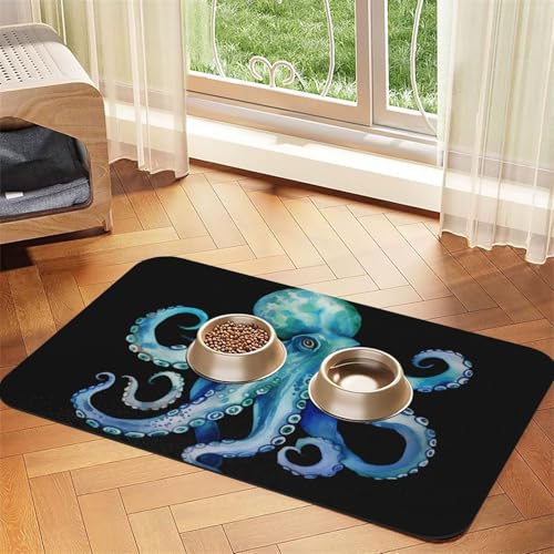 Futternapfmatte für Hundenäpfe und Wassernapf, rutschfest, saugfähig, für Katzen, Wassernapf, Wassernapf, Wassernapf, Matte für Böden, keine Flecken, 30 x 45 cm Futternapfmatte für Hundenäpfe und Wassernapf, rutschfest, saugfähig, für Katzen, Wassernapf, Wassernapf, Wassernapf, Matte für Böden, keine Flecken, 30 x 45 cm von AQRJKHD