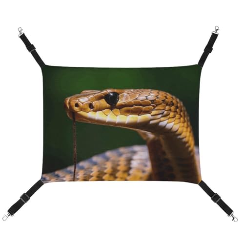 AQRJLPM Cobra Snake Haustier-Hängematte mit verstellbaren Riemen und Metallhaken, zum Aufhängen, weich, atmungsaktiv, für Katzen, Welpen, Kaninchen, Kleintiere AQRJLPM Cobra Snake Haustier-Hängematte mit verstellbaren Riemen und Metallhaken, zum Aufhängen, weich, atmungsaktiv, für Katzen, Welpen, Kaninchen, Kleintiere von AQRJLPM