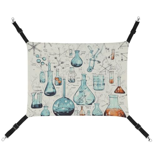 AQRJLPM Haustier-Hängematte mit Chemie-Druck, mit verstellbaren Riemen und Metallhaken, zum Aufhängen, weich, atmungsaktiv, für Katzen, Welpen, Kaninchen, Kleintiere AQRJLPM Haustier-Hängematte mit Chemie-Druck, mit verstellbaren Riemen und Metallhaken, zum Aufhängen, weich, atmungsaktiv, für Katzen, Welpen, Kaninchen, Kleintiere von AQRJLPM