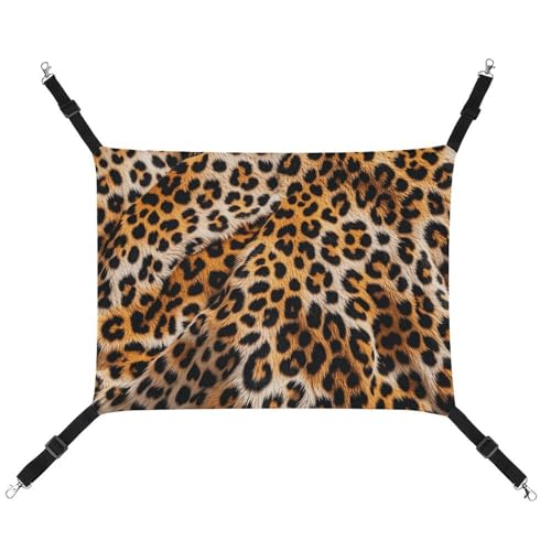 AQRJLPM Haustier-Hängematte mit Leopardenmuster, mit verstellbaren Riemen und Metallhaken, zum Aufhängen, weich, atmungsaktiv, für Katzen, Welpen, Kaninchen, Kleintiere AQRJLPM Haustier-Hängematte mit Leopardenmuster, mit verstellbaren Riemen und Metallhaken, zum Aufhängen, weich, atmungsaktiv, für Katzen, Welpen, Kaninchen, Kleintiere von AQRJLPM