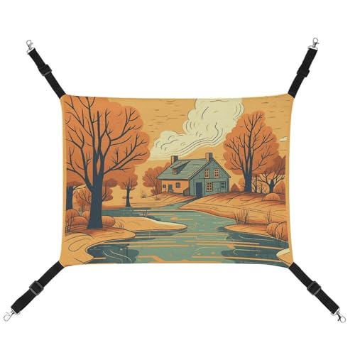 AQRJLPM Haustier-Hängematte mit verstellbaren Riemen und Metallhaken, zum Aufhängen, weich, atmungsaktiv, für Katzen, Welpen, Kaninchen, Kleintiere AQRJLPM Haustier-Hängematte mit verstellbaren Riemen und Metallhaken, zum Aufhängen, weich, atmungsaktiv, für Katzen, Welpen, Kaninchen, Kleintiere von AQRJLPM