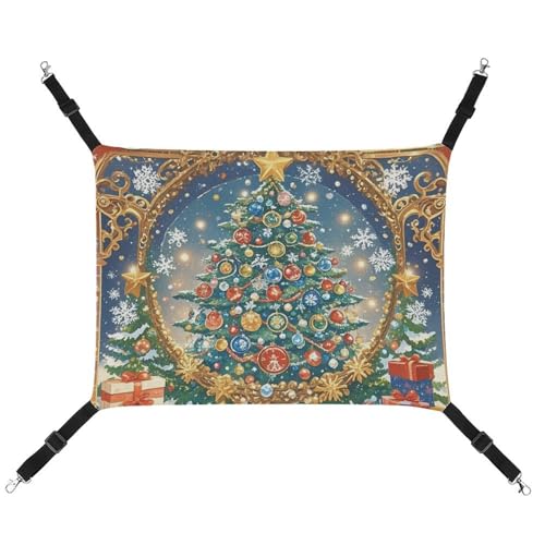 AQRJLPM Weihnachtspuzzle-Hängematte für Haustiere, mit verstellbaren Riemen und Metallhaken, zum Aufhängen, weich, atmungsaktiv, für Katzen, Welpen, Kaninchen, Kleintiere AQRJLPM Weihnachtspuzzle-Hängematte für Haustiere, mit verstellbaren Riemen und Metallhaken, zum Aufhängen, weich, atmungsaktiv, für Katzen, Welpen, Kaninchen, Kleintiere von AQRJLPM