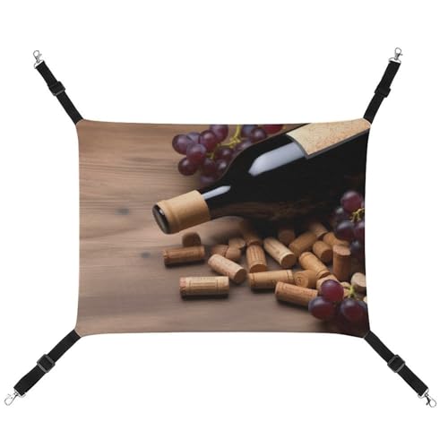 AQRJLPM Weinflaschenkorken / Haustierhängematte mit verstellbaren Riemen und Metallhaken, zum Aufhängen, weich, atmungsaktiv, für Katzen, Welpen, Kaninchen, Kleintiere AQRJLPM Weinflaschenkorken / Haustierhängematte mit verstellbaren Riemen und Metallhaken, zum Aufhängen, weich, atmungsaktiv, für Katzen, Welpen, Kaninchen, Kleintiere von AQRJLPM