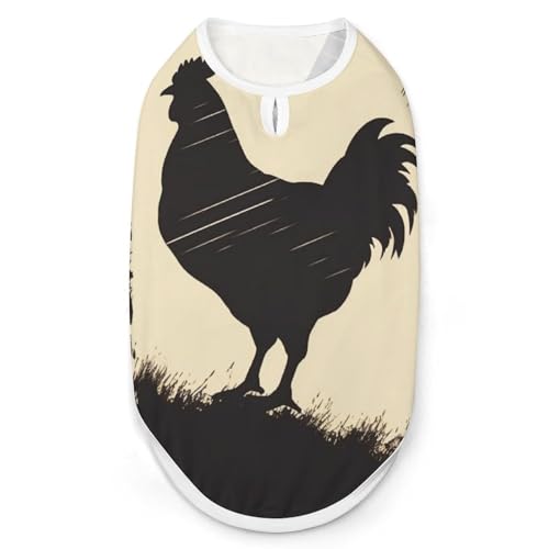 Farmhouse Hunde-Shirt, Huhn, schnelltrocknend, atmungsaktiv, weich, dehnbar, ärmellos, Größe M Farmhouse Hunde-Shirt, Huhn, schnelltrocknend, atmungsaktiv, weich, dehnbar, ärmellos, Größe M von AQRJLPM