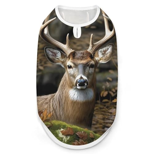 Hunde-Shirt, Camouflage, Hirsch, schnelltrocknend, atmungsaktiv, weich, dehnbar, ärmellos, Größe XXL Hunde-Shirt, Camouflage, Hirsch, schnelltrocknend, atmungsaktiv, weich, dehnbar, ärmellos, Größe XXL von AQRJLPM