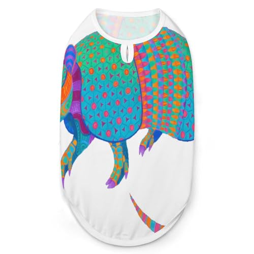 Hunde-Shirt, bunt, schnell trocknend, atmungsaktiv, weich, dehnbar, ärmellos, Größe S Hunde-Shirt, bunt, schnell trocknend, atmungsaktiv, weich, dehnbar, ärmellos, Größe S von AQRJLPM