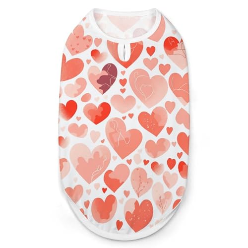 Hunde-Shirt, handgezeichnetes Herz, schnell trocknend, atmungsaktiv, weich, dehnbar, ärmellos, Größe L Hunde-Shirt, handgezeichnetes Herz, schnell trocknend, atmungsaktiv, weich, dehnbar, ärmellos, Größe L von AQRJLPM