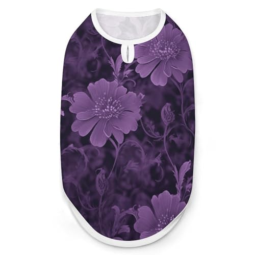 Hunde-Shirt, schnelltrocknend, atmungsaktiv, weich, dehnbar, ärmellos, Größe XXL, Violett Hunde-Shirt, schnelltrocknend, atmungsaktiv, weich, dehnbar, ärmellos, Größe XXL, Violett von AQRJLPM