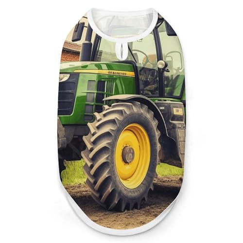 Traktor-Hunde-Shirt, schnell trocknend, atmungsaktiv, weich, dehnbar, ärmellos, Hundebekleidung, Größe XXL Traktor-Hunde-Shirt, schnell trocknend, atmungsaktiv, weich, dehnbar, ärmellos, Hundebekleidung, Größe XXL von AQRJLPM